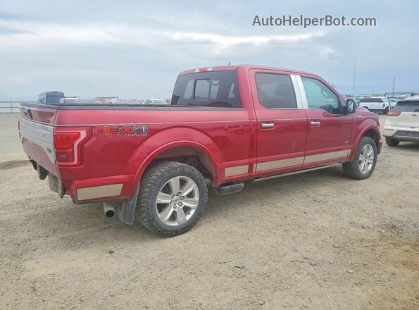 1FTFW1EG7HFB66822 2017 FORD F150 Red Задня права чверть
