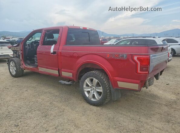 1FTFW1EG7HFB66822 2017 FORD F150 Red Задня ліва чверть