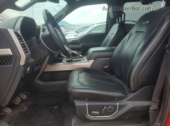 1FTFW1EG7HFB66822 2017 FORD F150 Red Вид салону спереду