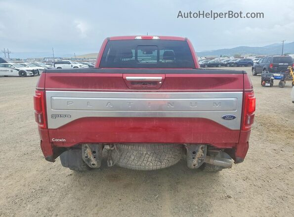 1FTFW1EG7HFB66822 2017 FORD F150 Red Вид ззаду