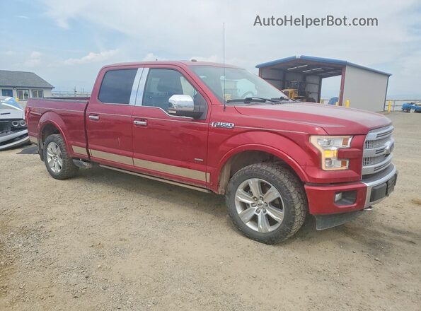 1FTFW1EG7HFB66822 2017 FORD F150 Red Передня права чверть