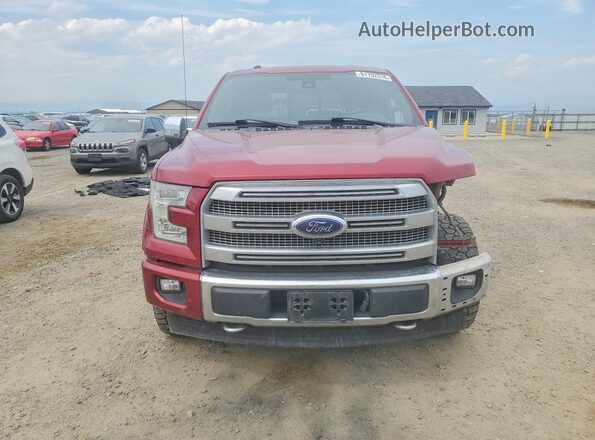 1FTFW1EG7HFB66822 2017 FORD F150 Red Вид спереду