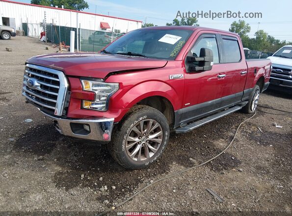 1FTFW1EG7HFC33015 2017 FORD F150 Maroon წინა მარცხენა ხედი სამი მეოთხედიდან