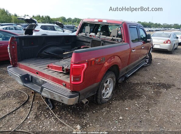 1FTFW1EG7HFC33015 2017 FORD F150 Maroon უკანა მარჯვენა