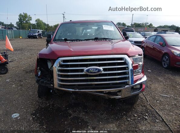 1FTFW1EG7HFC33015 2017 FORD F150 Maroon უკანა სალონის ხედი