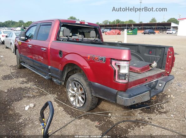 1FTFW1EG7HFC33015 2017 FORD F150 Maroon უკანა მარცხენა