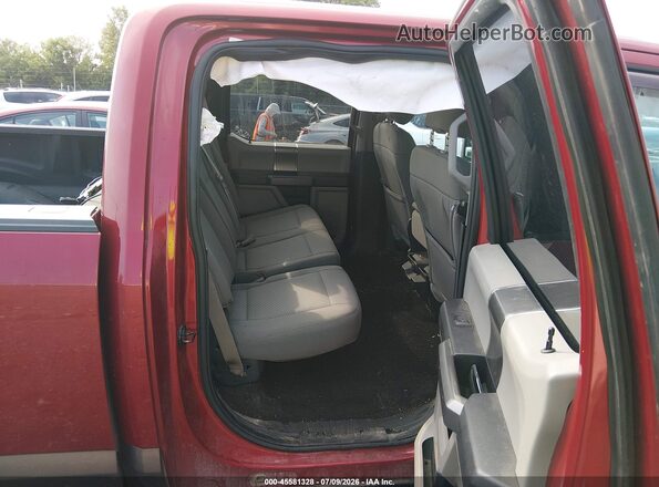 1FTFW1EG7HFC33015 2017 FORD F150 Maroon VIN კოდის სტიკერის ხედი