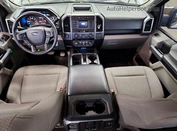 1FTFW1EG7JKF43162 2018 FORD F150 Silver წინა პანელის ხედი