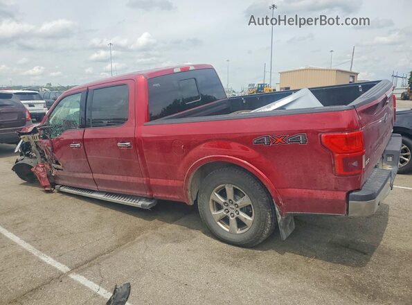 1FTFW1EG9JKC07822 2018 FORD F150 Maroon Задня ліва чверть