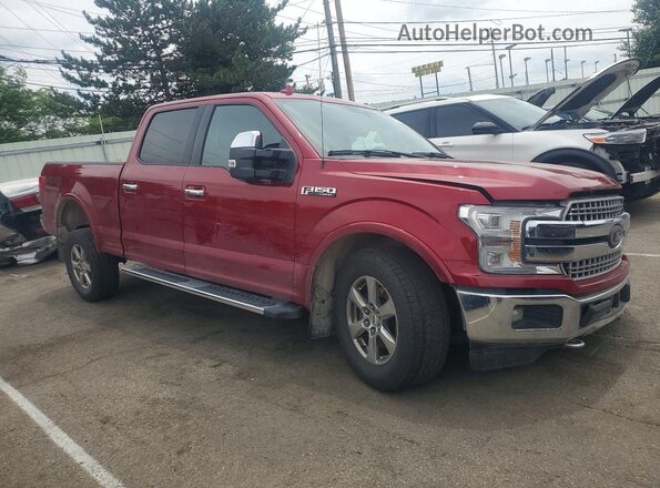 1FTFW1EG9JKC07822 2018 FORD F150 Maroon Передня права чверть