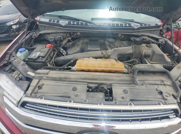 1FTFW1EG9JKC07822 2018 FORD F150 Maroon Вид підкапотного простору