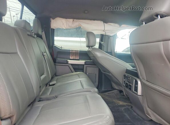 1FTFW1EG9JKC07822 2018 FORD F150 Maroon Вид задньої частини салону