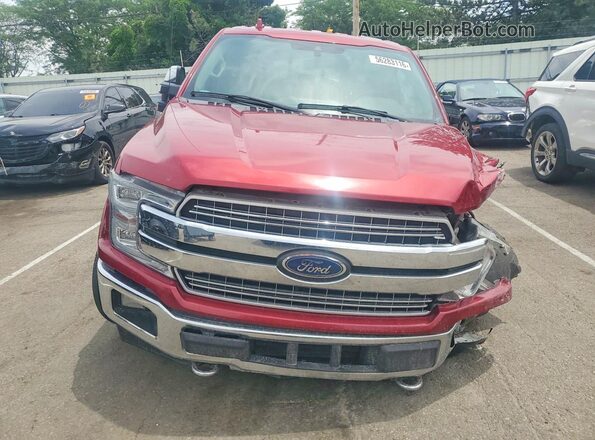 1FTFW1EG9JKC07822 2018 FORD F150 Maroon Вид спереду