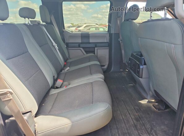 1FTFW1EG9JKF33958 2018 FORD F150 Silver Rear seats view