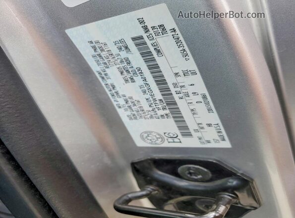 1FTFW1EGXGFA01930 2016 FORD F150 Silver Vista del compartimento del motor
