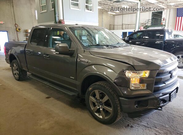1FTFW1EGXGKF11136 2016 FORD F150 Серый Передняя правая четверть