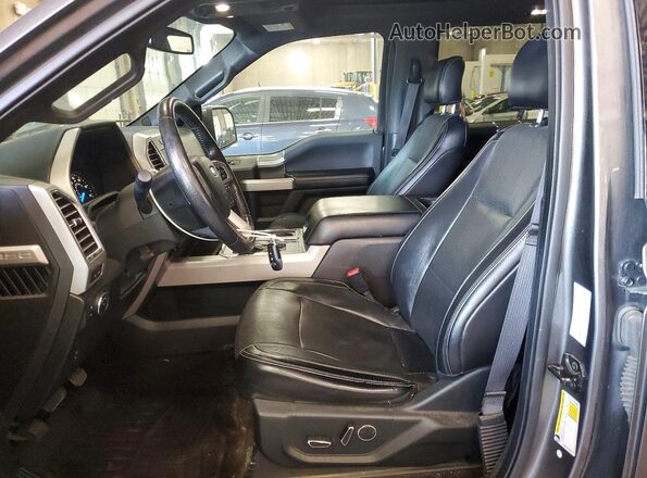 1FTFW1EGXGKF11136 2016 FORD F150 Серый Вид салона спереди