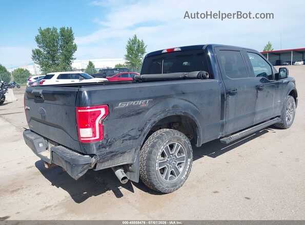 1FTFW1EGXHFA98306 2017 FORD F150 Black Tył prawy