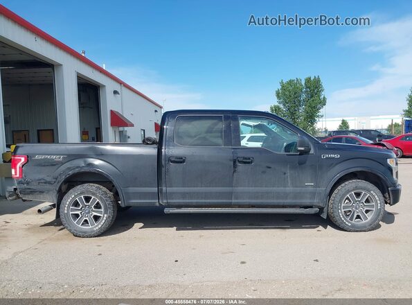 1FTFW1EGXHFA98306 2017 FORD F150 Black Widok wnętrza z tyłu