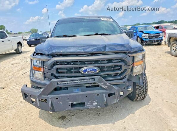 1FTFW1P84PKD67993 2023 FORD F150 Черный Вид спереди