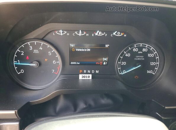 1FTFW1P84PKD67993 2023 FORD F150 Черный Вид щитка приборов