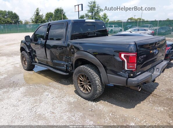 1FTFW1RG0HFA44393 2017 FORD F150 Black Trasero izquierdo