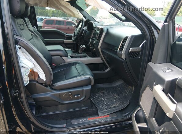 1FTFW1RG0HFA44393 2017 FORD F150 Black Vista interior delantera