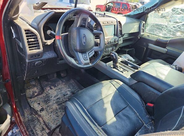 1FTFW1RG0HFC22500 2017 FORD F150 Red Вид панелі приладів
