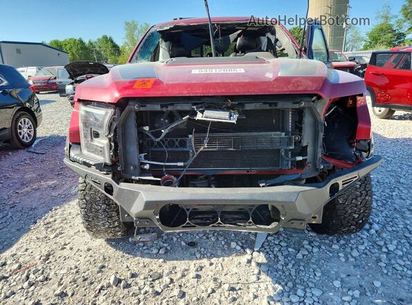 1FTFW1RG0HFC22500 2017 FORD F150 Red Вид спереду