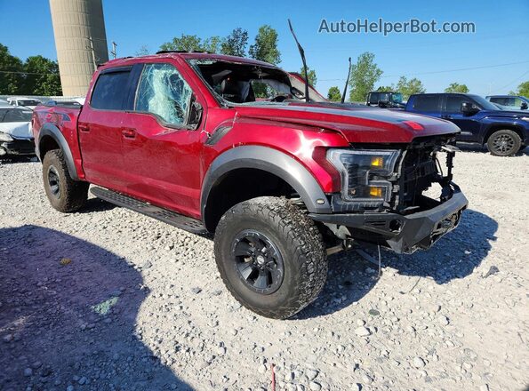 1FTFW1RG0HFC22500 2017 FORD F150 Red Передня права чверть