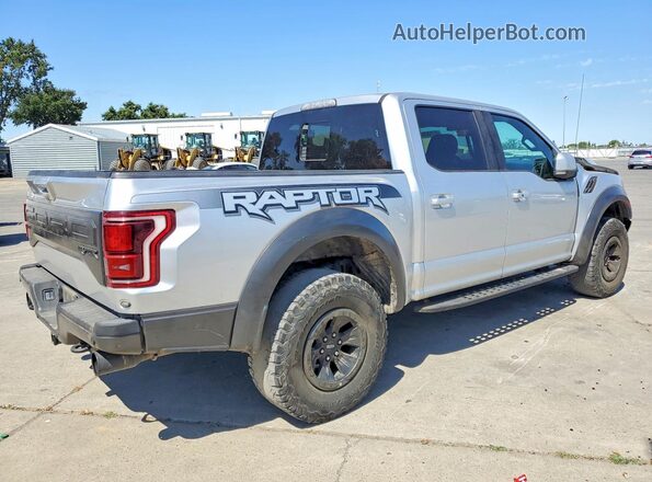 1FTFW1RG0JFC54689 2018 FORD F150 Silver უკანა მარჯვენა