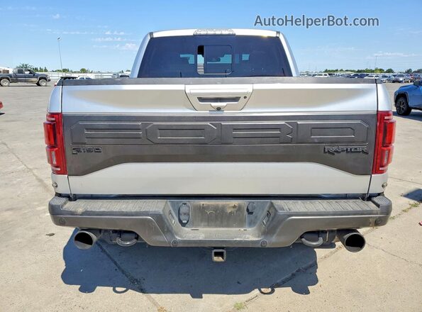 1FTFW1RG0JFC54689 2018 FORD F150 Silver უკანა ხედი