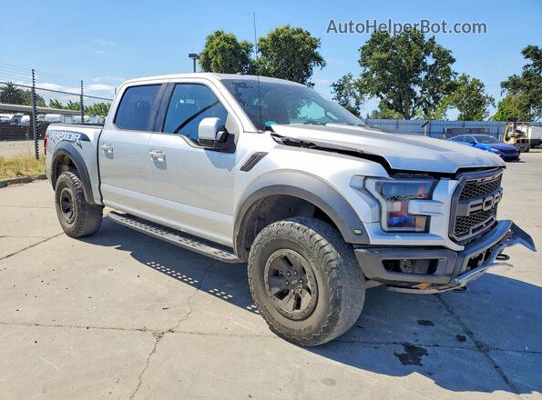 1FTFW1RG0JFC54689 2018 FORD F150 Silver წინა მარჯვენა