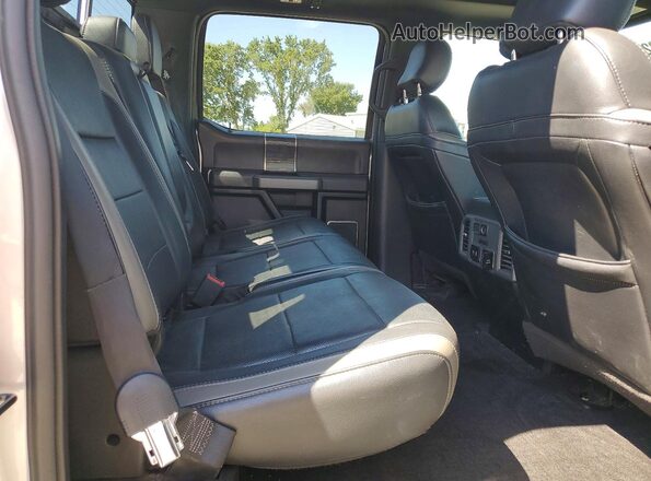 1FTFW1RG0JFC54689 2018 FORD F150 Silver უკანა სავარძლების ხედი