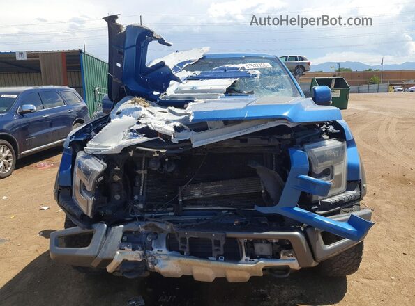 1FTFW1RG0KFA16231 2019 FORD F150 Blue Widok z przodu