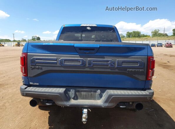 1FTFW1RG0KFA16231 2019 FORD F150 Blue Widok z tyłu
