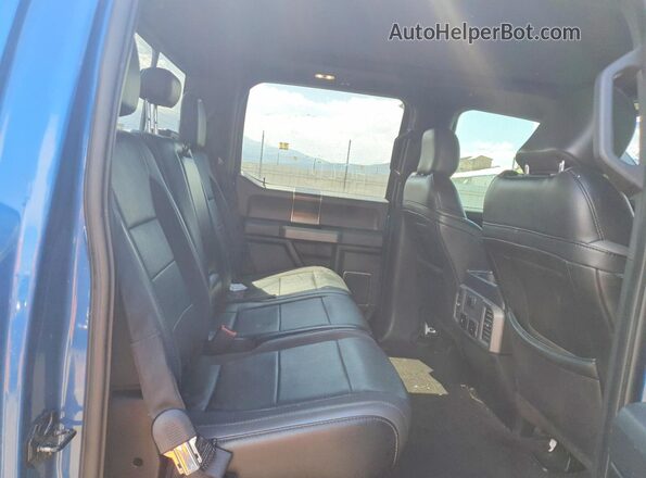 1FTFW1RG0KFA16231 2019 FORD F150 Blue Widok tylnych siedzeń