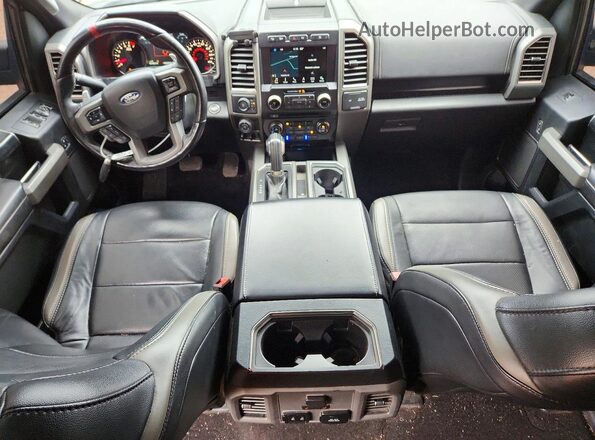 1FTFW1RG1JFD26029 2018 FORD F150 Серый Вид панели приборов