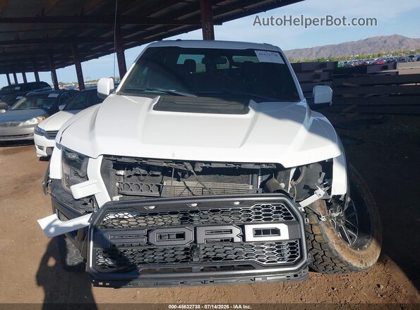 1FTFW1RG1JFE48924 2018 FORD F150 White Вид щитка приладів
