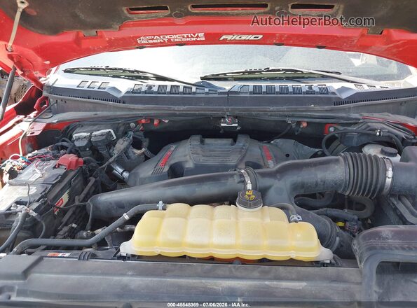1FTFW1RG1KFA61307 2019 FORD F150 Red Widok z tyłu