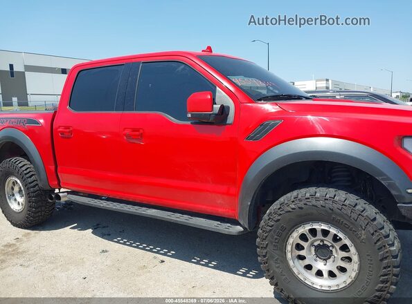 1FTFW1RG1KFA61307 2019 FORD F150 Red Widok wnętrza z tyłu