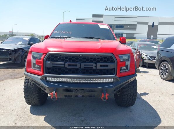 1FTFW1RG1KFA61307 2019 FORD F150 Red Widok zestawu wskaźników