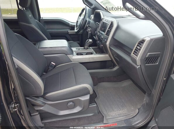 1FTFW1RG2KFA43916 2019 FORD F150 Черный Вид салона спереди