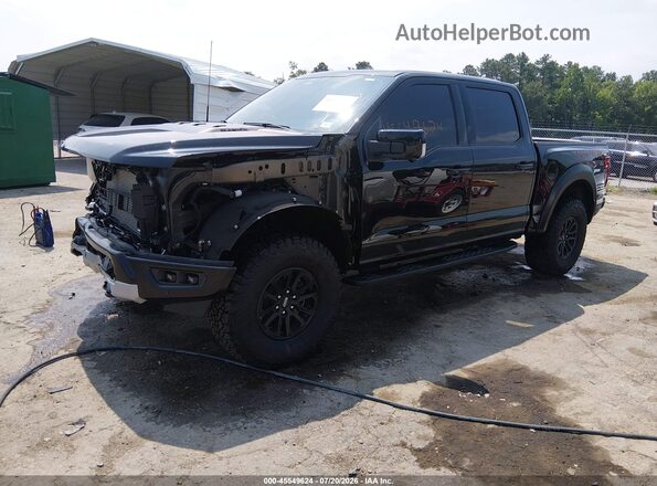 1FTFW1RG2SFC13451 2025 FORD F150 Black Առջևի ձախ երեք քառորդ տեսարան