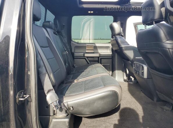 1FTFW1RG3KFA62944 2019 FORD F150 Black Rear seats view