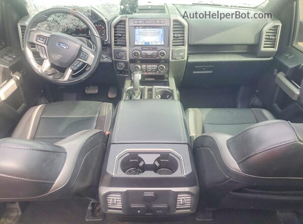 1FTFW1RG3KFA62944 2019 FORD F150 Black Dashboard view