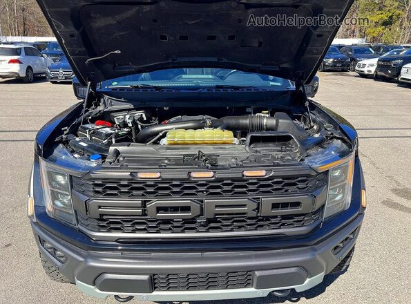 1FTFW1RG3NFA85449 2022 FORD F150 Black Առջևի վահանակի տեսք