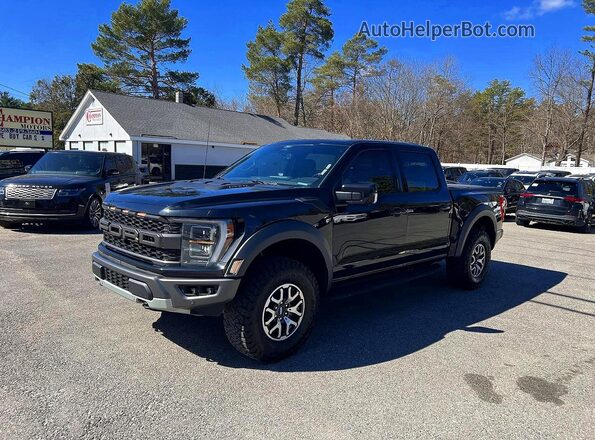 1FTFW1RG3NFA85449 2022 FORD F150 Black Հետևի ձախ