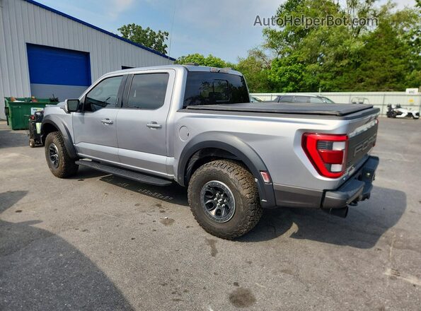 1FTFW1RG3NFC43014 2022 FORD F150 Silver Trasero izquierdo