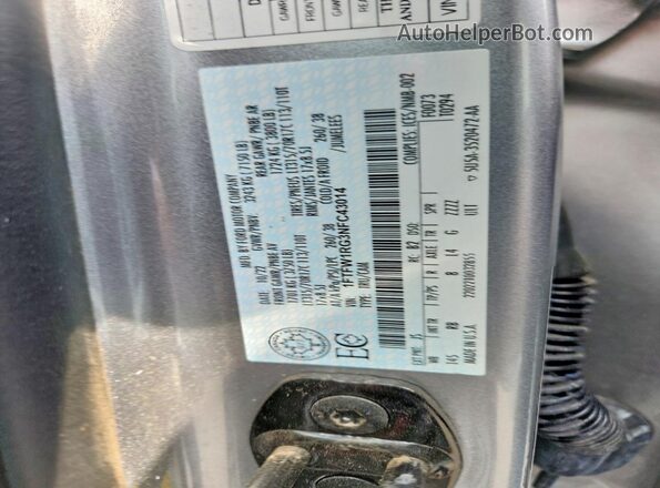 1FTFW1RG3NFC43014 2022 FORD F150 Silver Vista del compartimento del motor